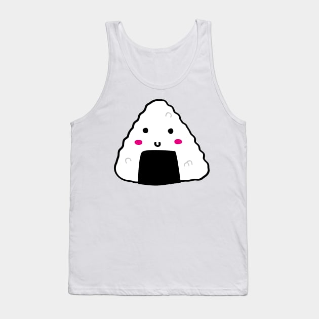 Onigiri Happiness: A Bite-Sized Delight Tank Top by PauRicart